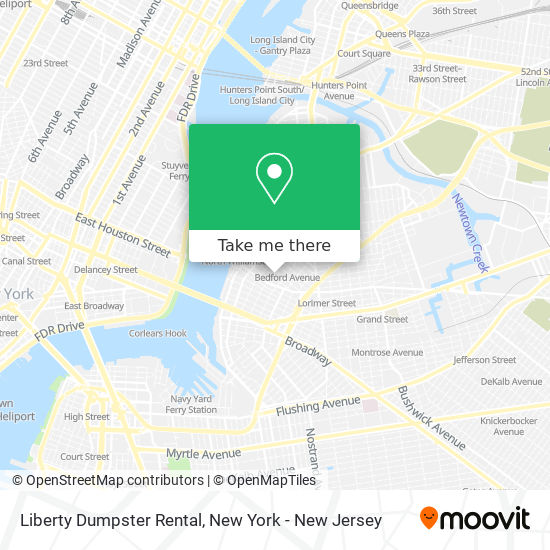 Mapa de Liberty Dumpster Rental