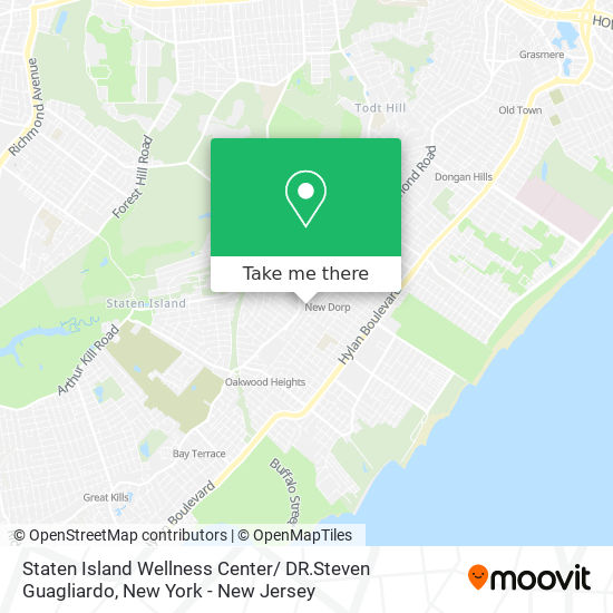 Staten Island Wellness Center/ DR.Steven Guagliardo map