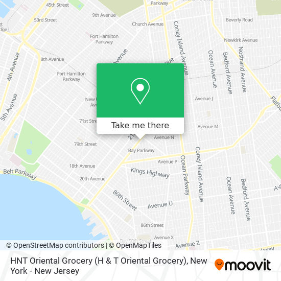 HNT Oriental Grocery (H & T Oriental Grocery) map