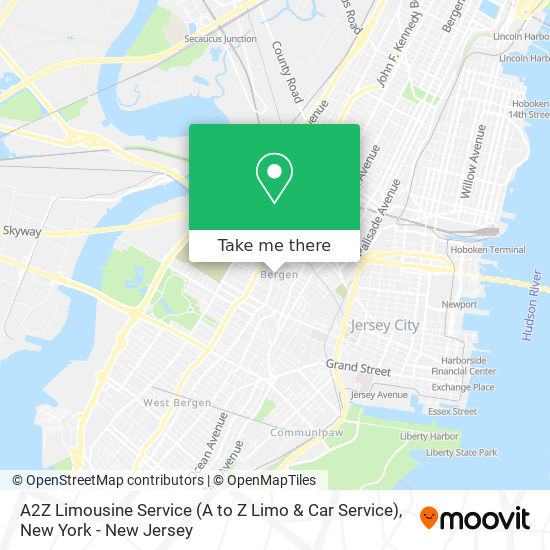 Mapa de A2Z Limousine Service (A to Z Limo & Car Service)