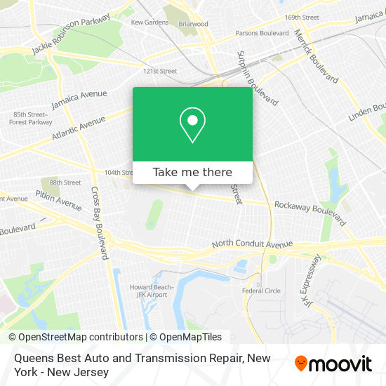 Queens Best Auto and Transmission Repair map