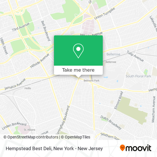 Hempstead Best Deli map