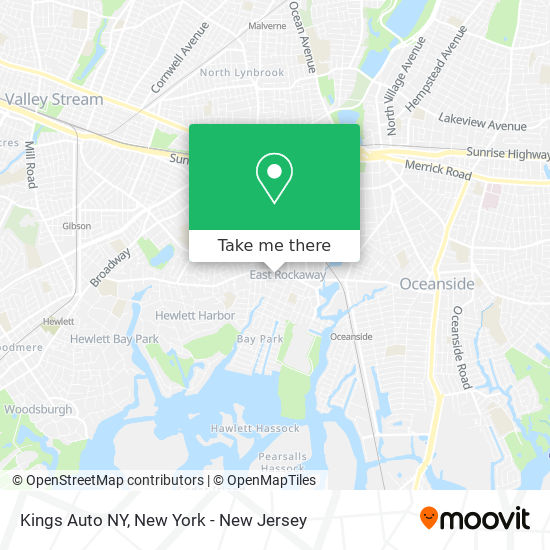 Kings Auto NY map