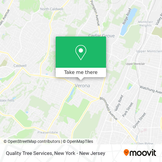 Quality Tree Services map