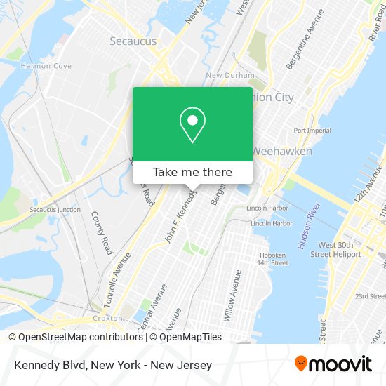 Mapa de Kennedy Blvd