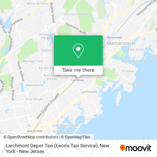 Mapa de Larchmont Depot Taxi (Leon's Taxi Service)