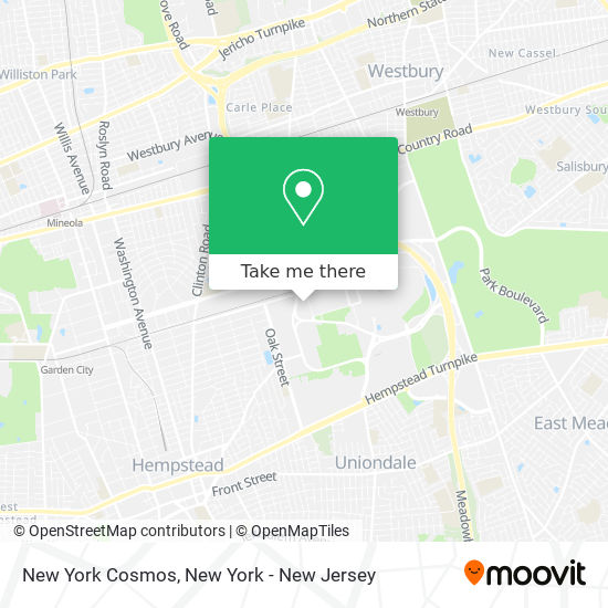 New York Cosmos map