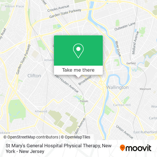 St Mary's General Hospital Physical Therapy map