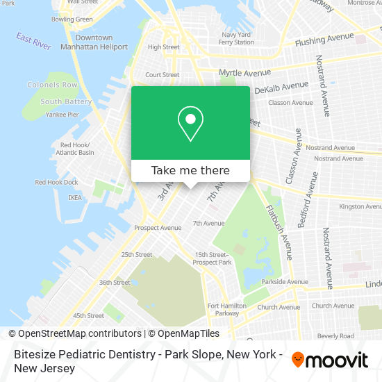 Bitesize Pediatric Dentistry - Park Slope map