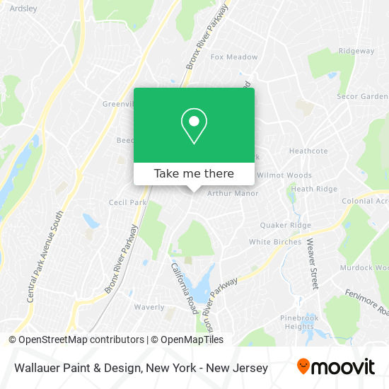 Wallauer Paint & Design map