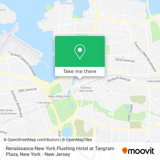 Renaissance New York Flushing Hotel at Tangram Plaza map