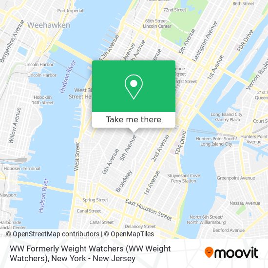 WW Formerly Weight Watchers map