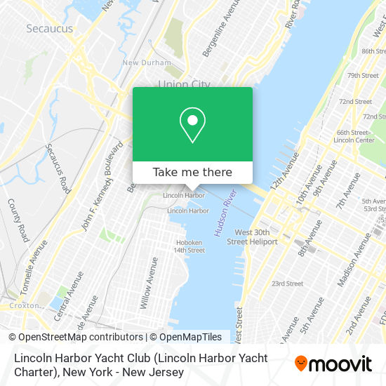 Lincoln Harbor Yacht Club map