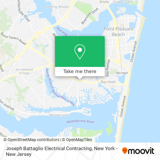 Joseph Battaglio Electrical Contracting map