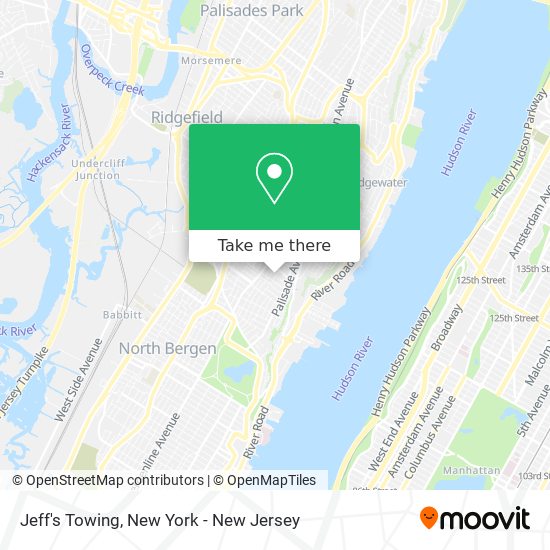 Jeff's Towing map