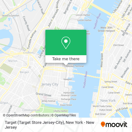 Mapa de Target (Target Store Jersey-City)