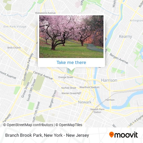 Branch Brook Park map