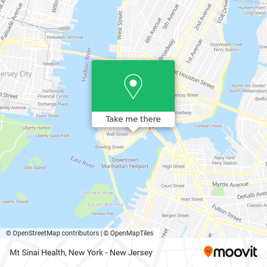 Mt Sinai Health map