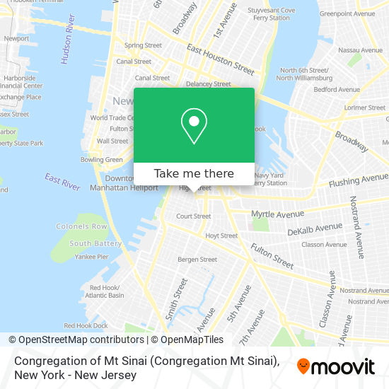 Congregation of Mt Sinai map