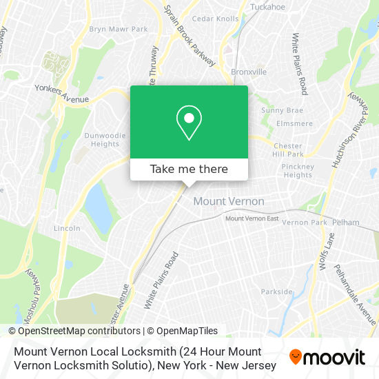 Mapa de Mount Vernon Local Locksmith (24 Hour Mount Vernon Locksmith Solutio)