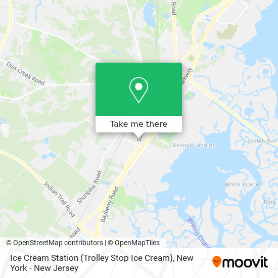 Mapa de Ice Cream Station (Trolley Stop Ice Cream)