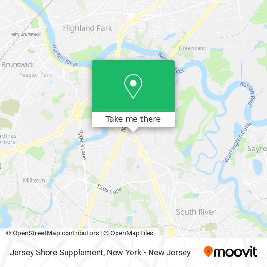 Jersey Shore Supplement map