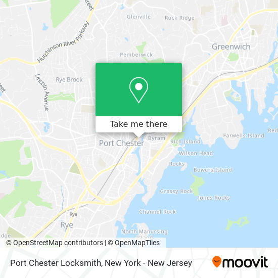 Mapa de Port Chester Locksmith