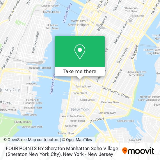 FOUR POINTS BY Sheraton Manhattan Soho Village (Sheraton New York City) map