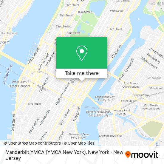 Vanderbilt YMCA (YMCA New York) map