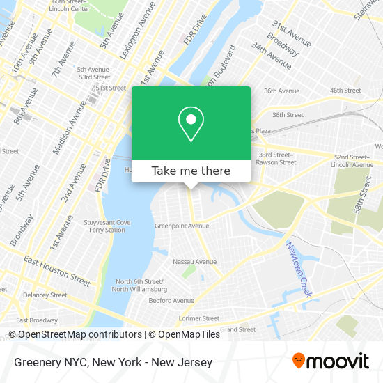 Greenery NYC map