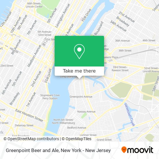 Greenpoint Beer and Ale map