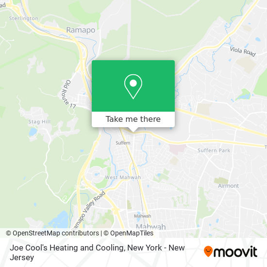 Mapa de Joe Cool's Heating and Cooling