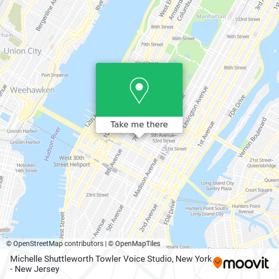 Michelle Shuttleworth Towler Voice Studio map