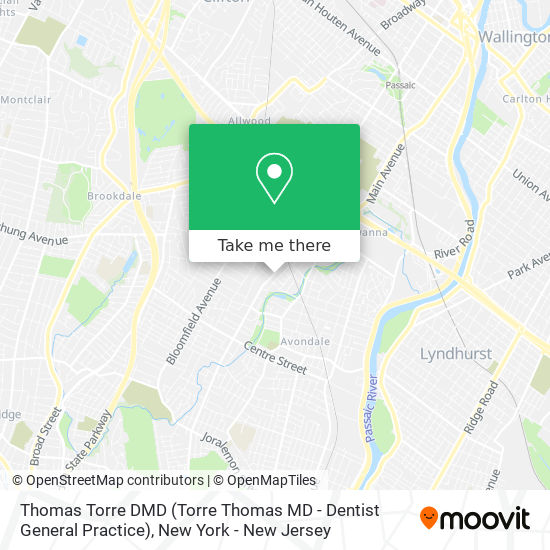 Thomas Torre DMD (Torre Thomas MD - Dentist General Practice) map