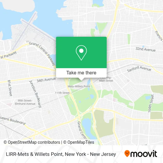 LIRR-Mets & Willets Point map