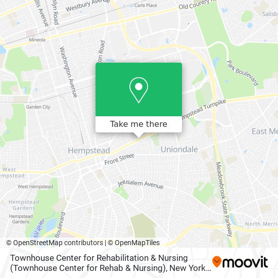 Townhouse Center for Rehabilitation & Nursing map