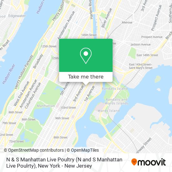 Mapa de N & S Manhattan Live Poultry (N and S Manhattan Live Poulrty)