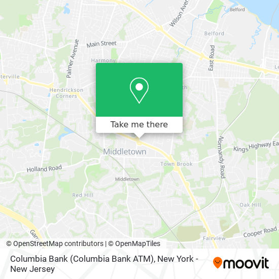 Mapa de Columbia Bank (Columbia Bank ATM)