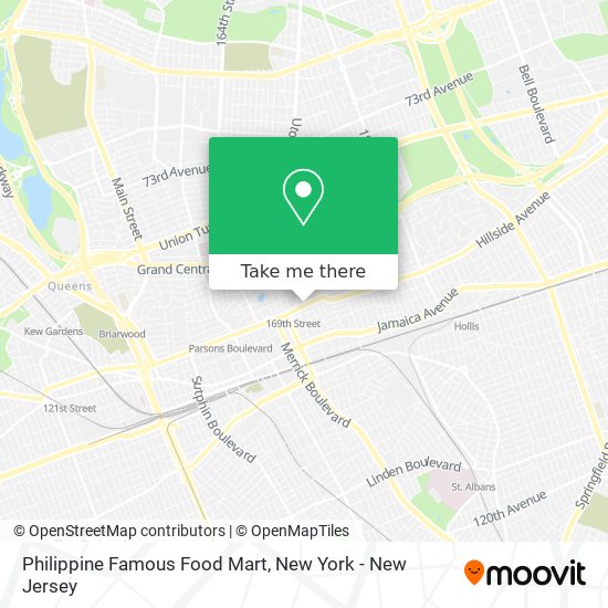 Mapa de Philippine Famous Food Mart