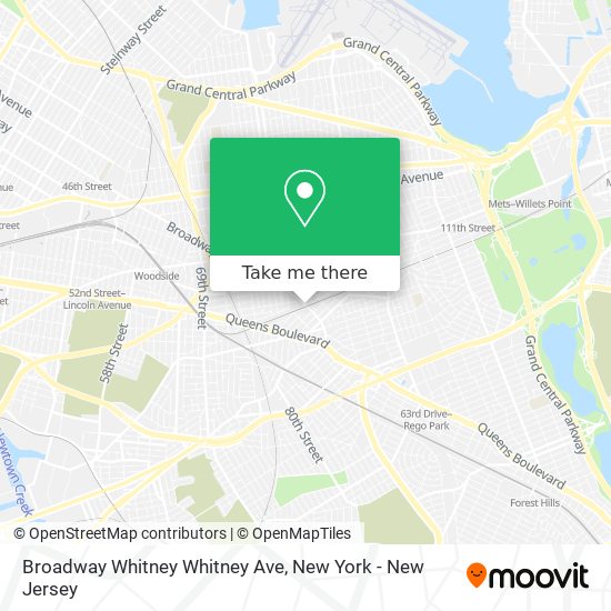 Mapa de Broadway Whitney Whitney Ave