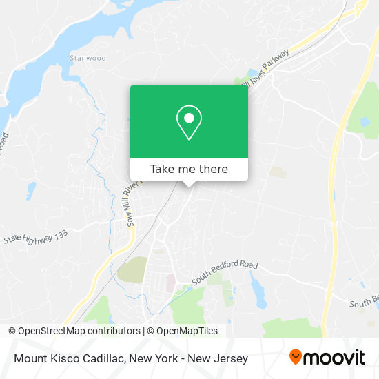 Mount Kisco Cadillac map