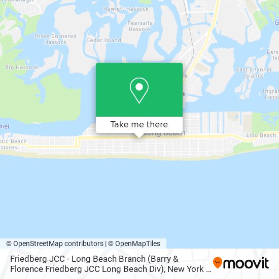 Mapa de Friedberg JCC - Long Beach Branch (Barry & Florence Friedberg JCC Long Beach Div)
