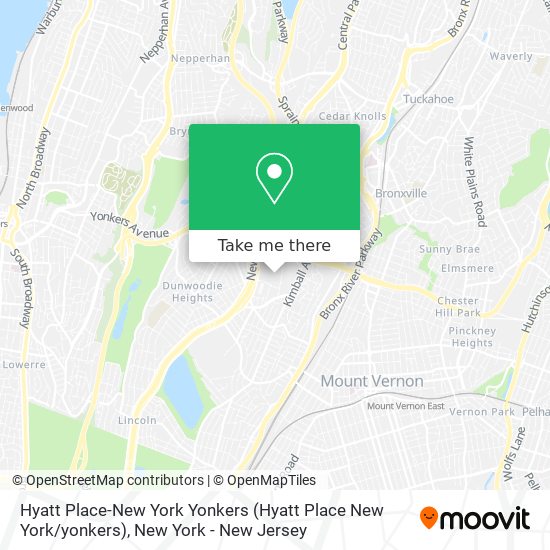 Hyatt Place-New York Yonkers map