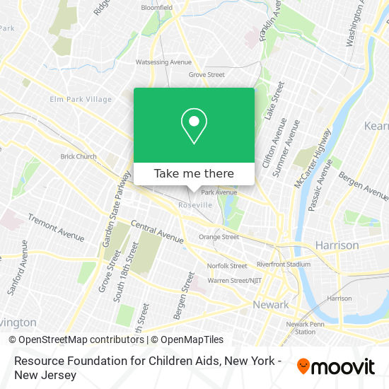 Resource Foundation for Children Aids map