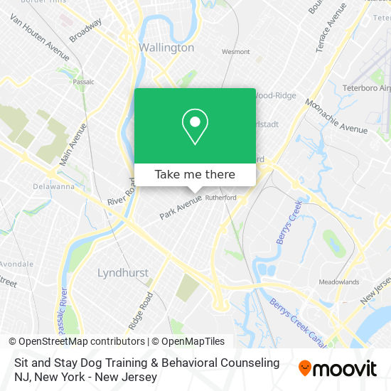 Sit and Stay Dog Training & Behavioral Counseling NJ map