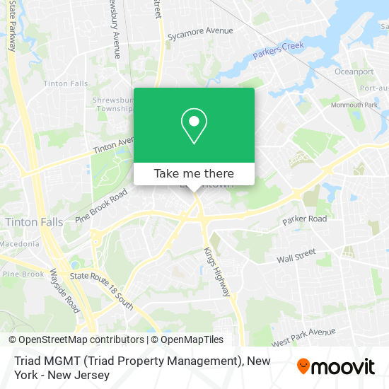 Mapa de Triad MGMT (Triad Property Management)
