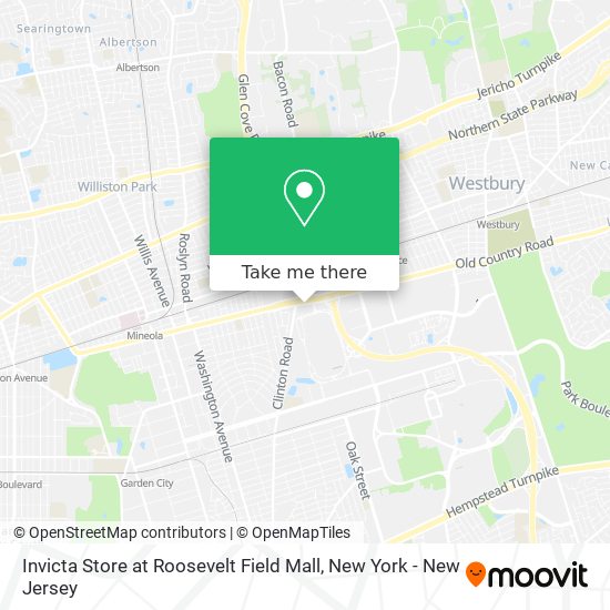 Mapa de Invicta Store at Roosevelt Field Mall