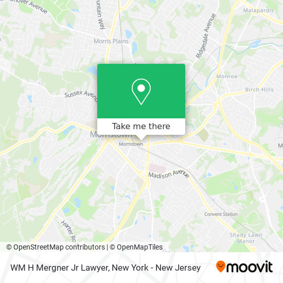 WM H Mergner Jr Lawyer map