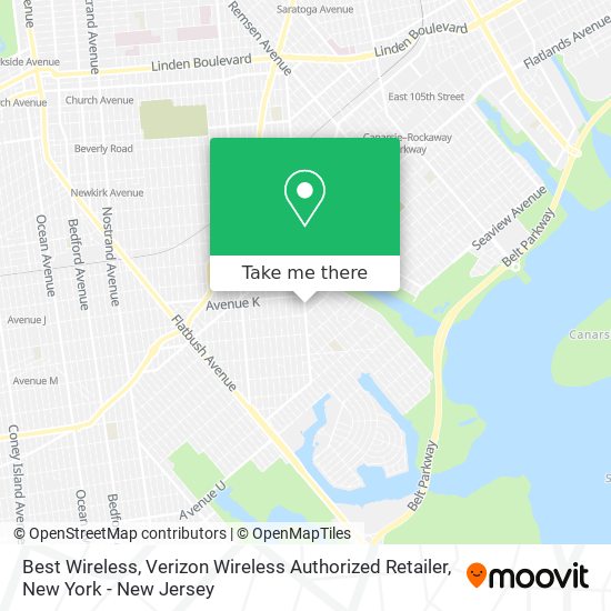 Mapa de Best Wireless, Verizon Wireless Authorized Retailer