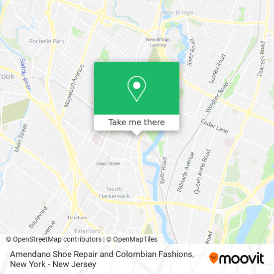 Amendano Shoe Repair and Colombian Fashions map